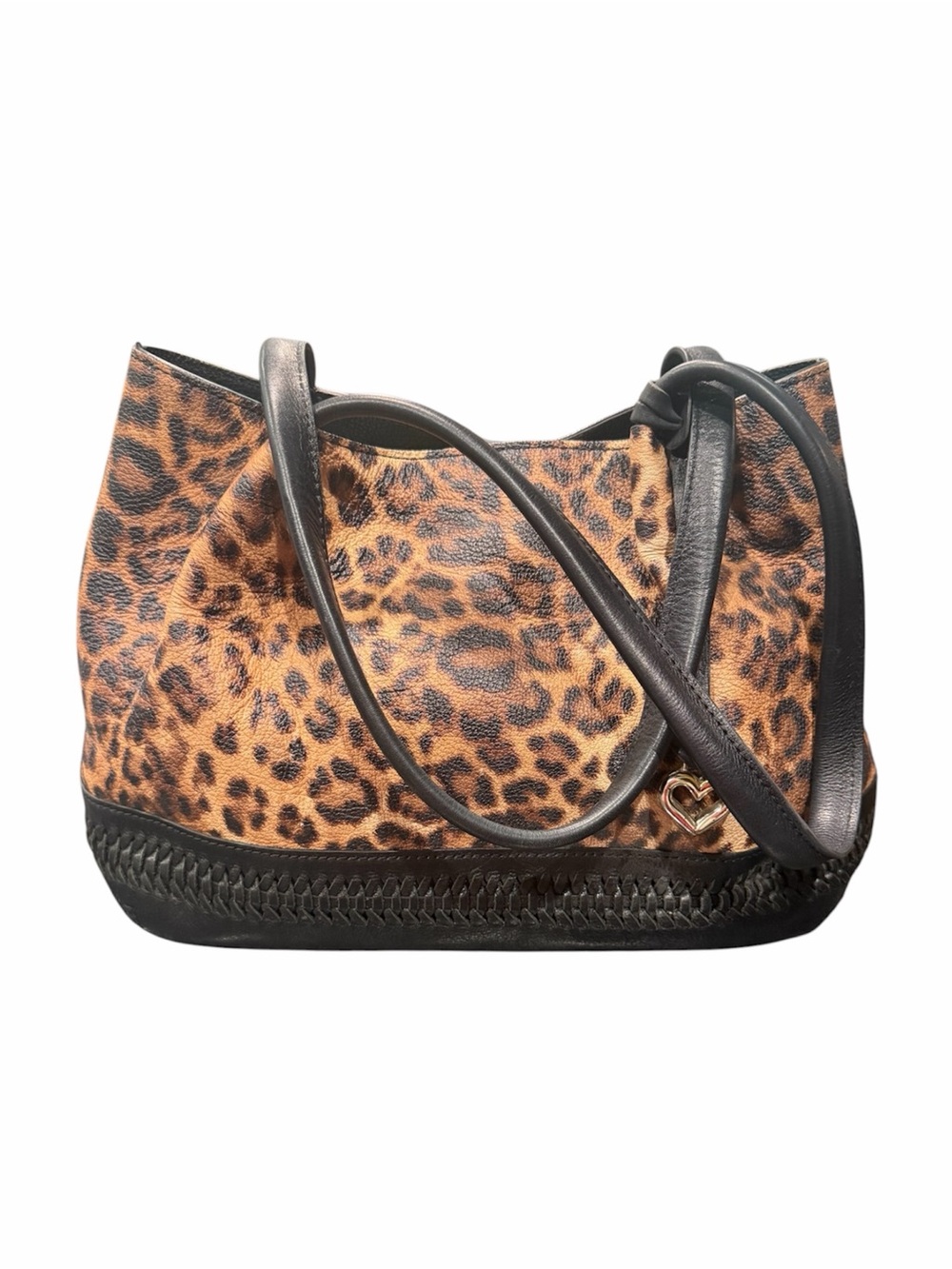 Brighton Leather Africa Stories Ayanna Leopard Print Purse